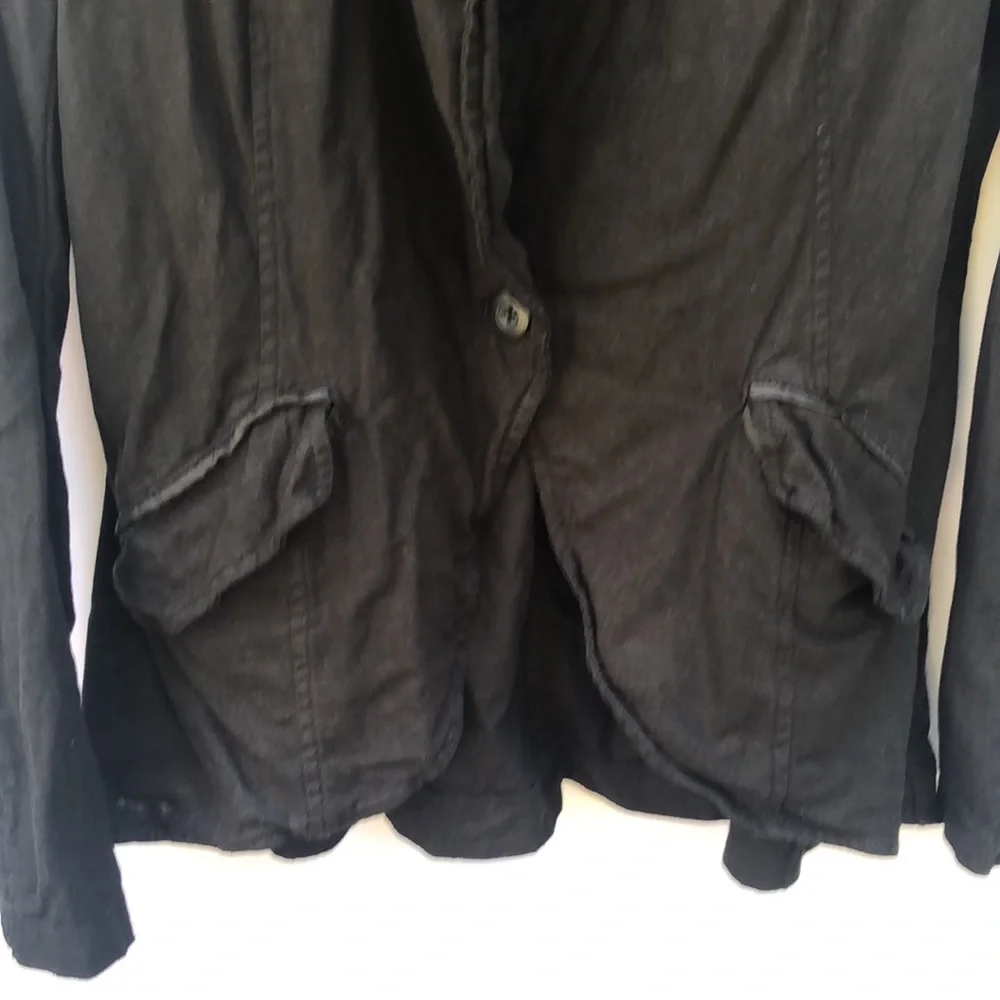 Free People Black Blazer
